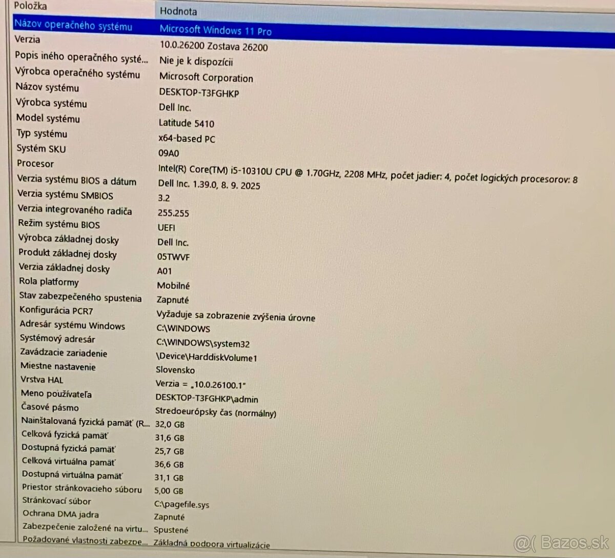 Dell latitude 5410 i5 32RAM 1TB SSD - 6
