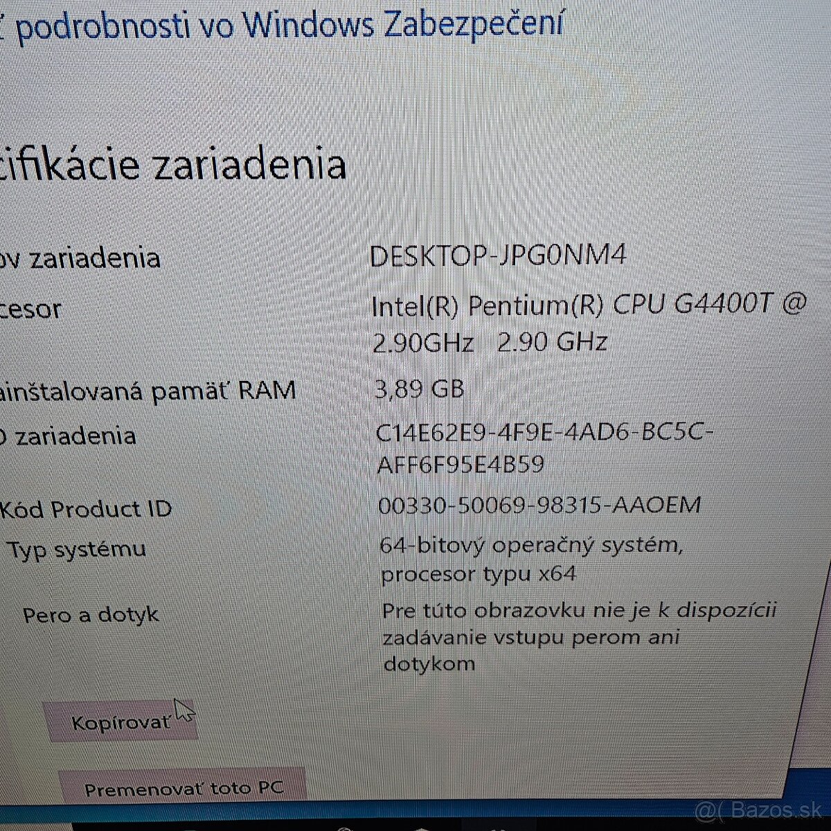 Mini počítač LENOVO M700 Win 10 - 6