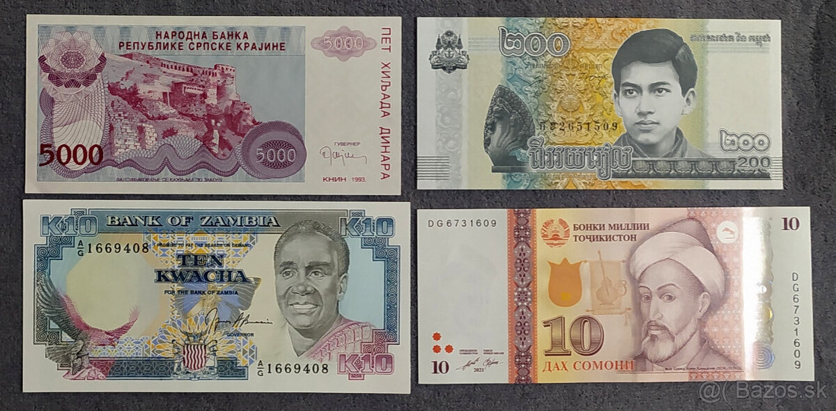Bankovky svet UNC 1 - 6