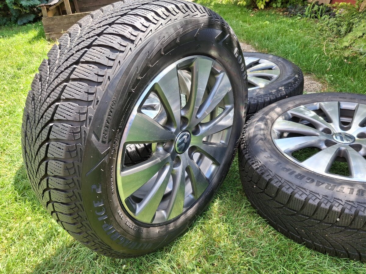 16" ALU 5x112 orig VW a iné +zimne 215/60 r16 8mm, - 6