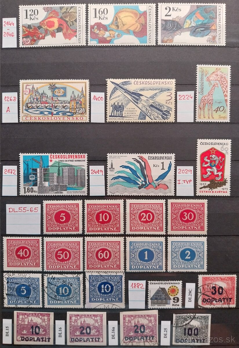 Známky ČSR – 1 - 6