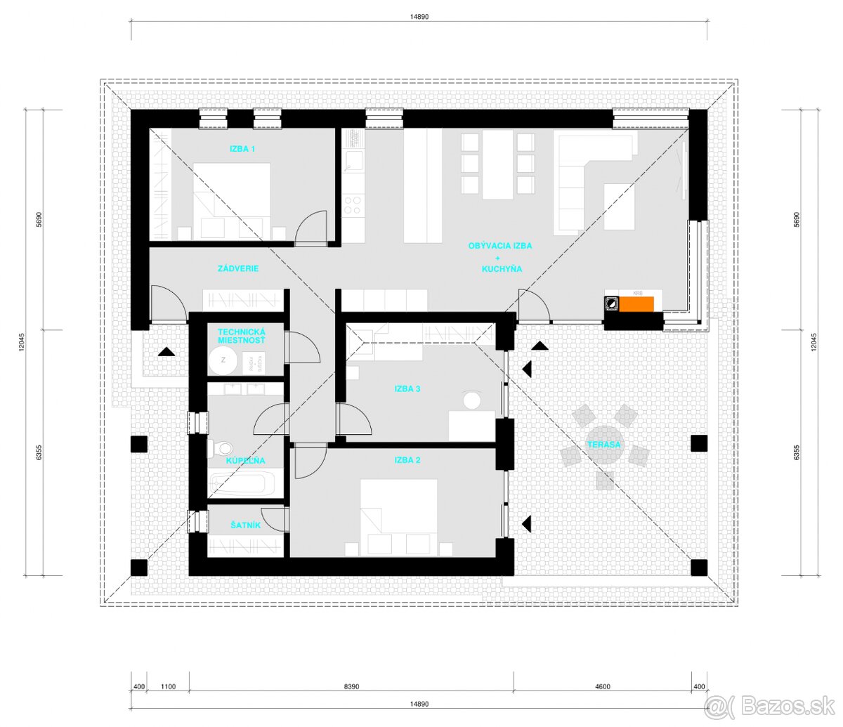 STAVEBNÝ POZEMOK S VÝSTAVBOU BUNGALOVU - ŽILINSKÁ LEHOTA - 6