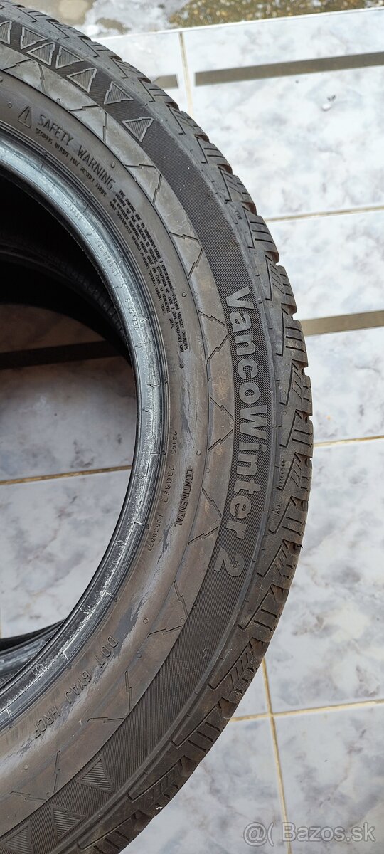 Predám 2ks pneu zimné Continental 225/55R17C - 6