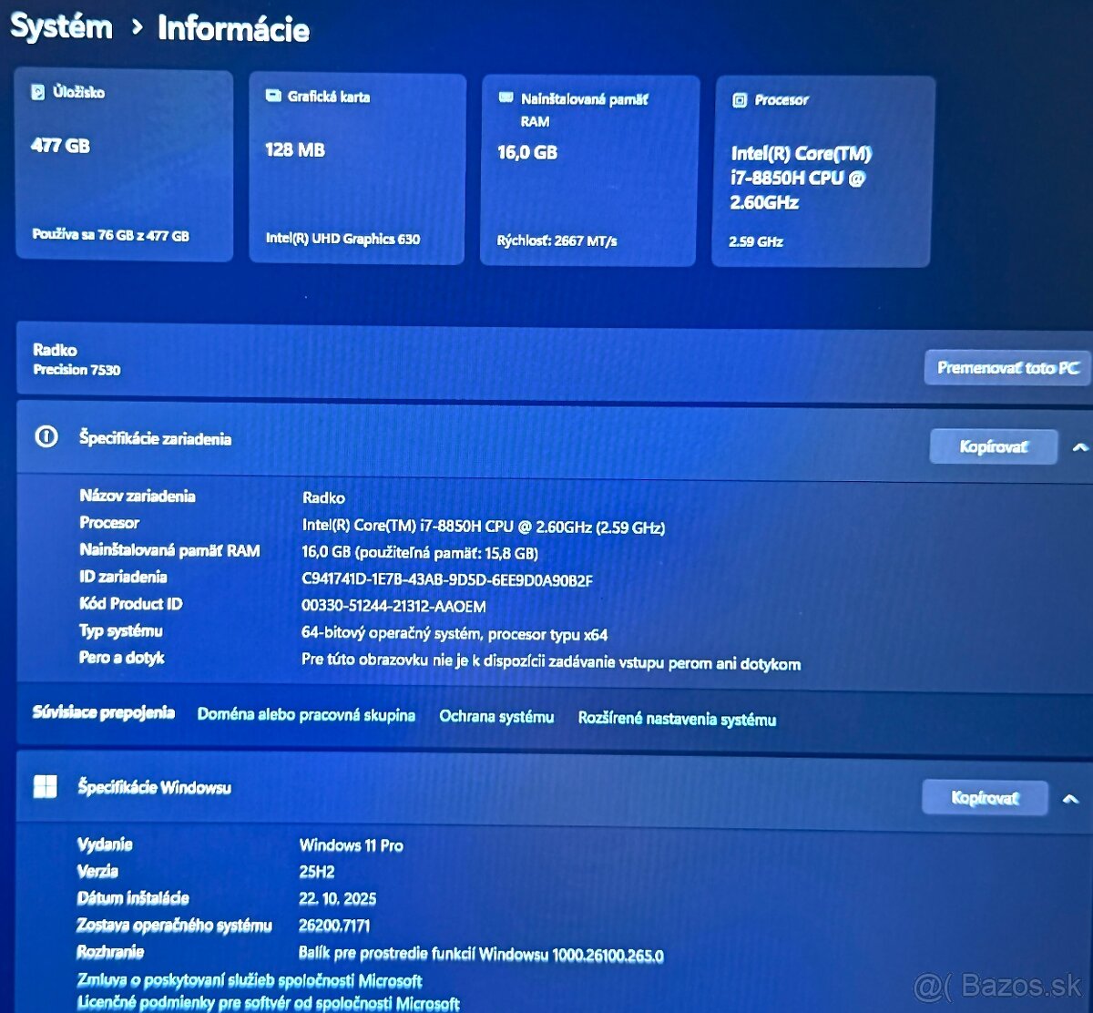 Dell Precision 7530 - 6