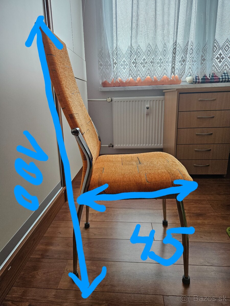 Stôl +4x stolička - 6