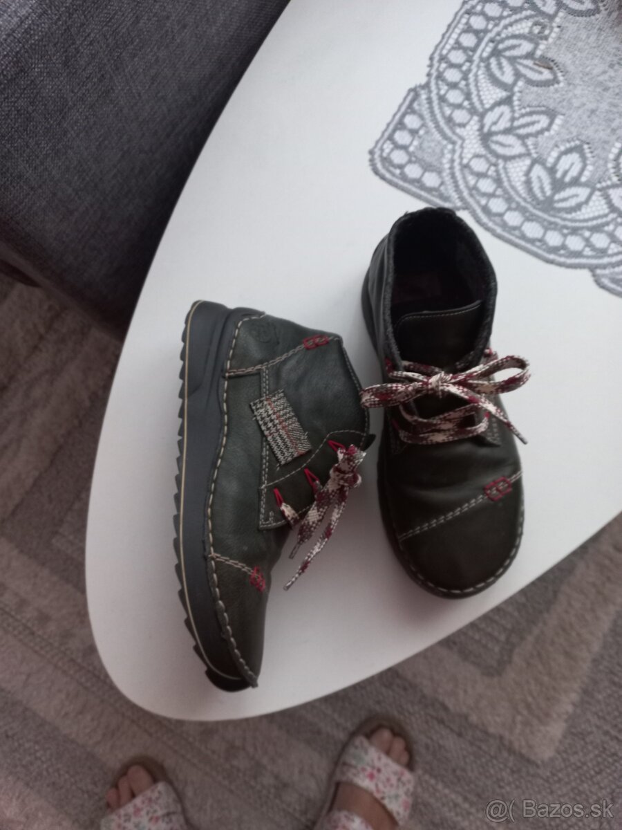 Damske RIEKERc38 topanky zelene khaki - 6