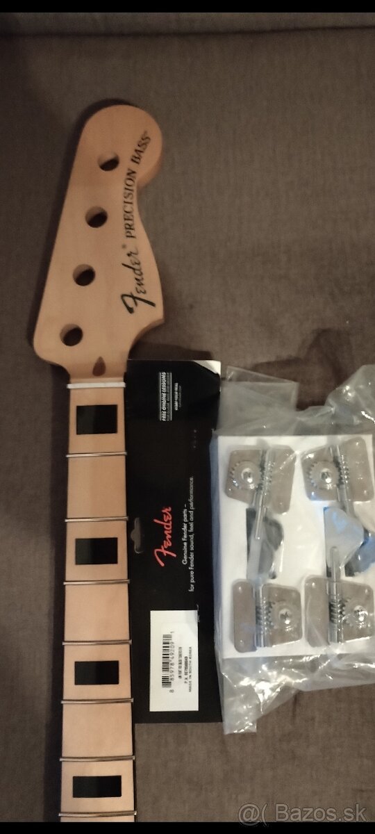 Javorový krk na precision Bass gitaru nový nepoužitý - 6