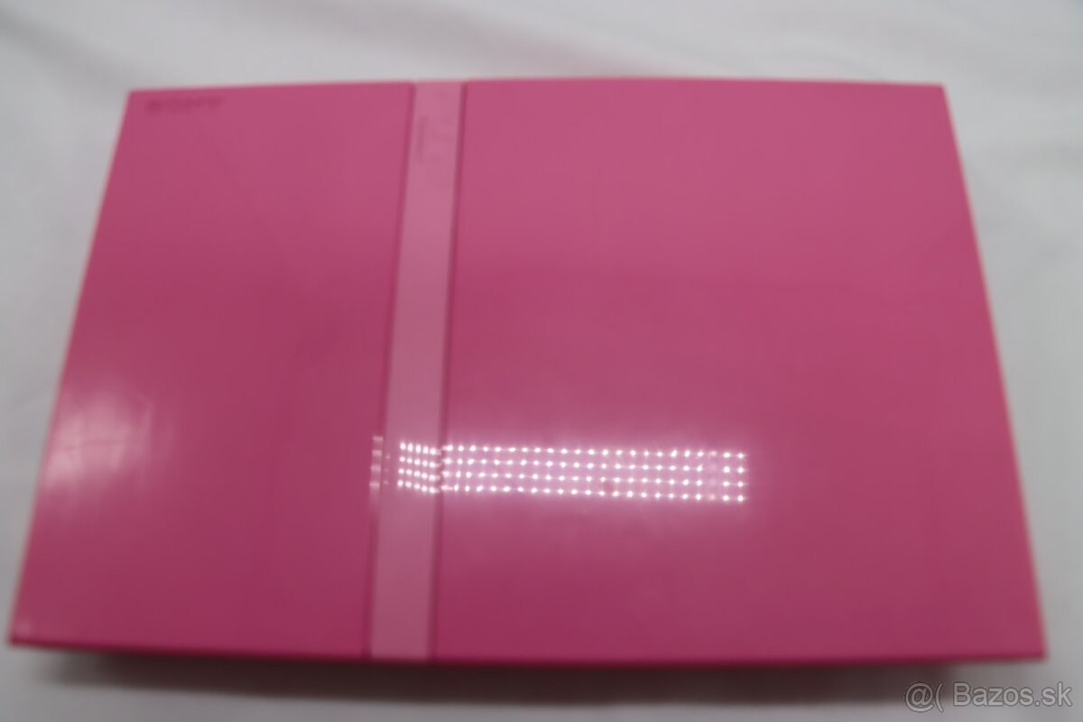 PS2 Slim Pink SCPH-77004 + originál ružový set - 6