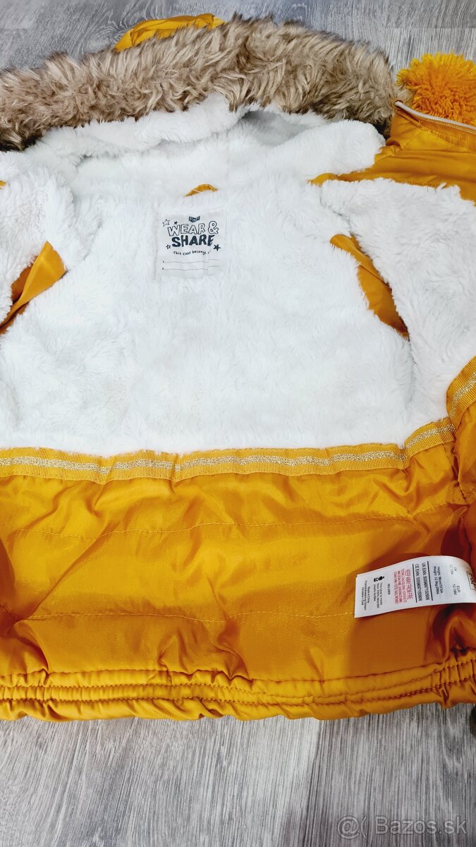 Bunda + čiapka F&F veľ. 12-18mes. + hračka + šiltovka - 6