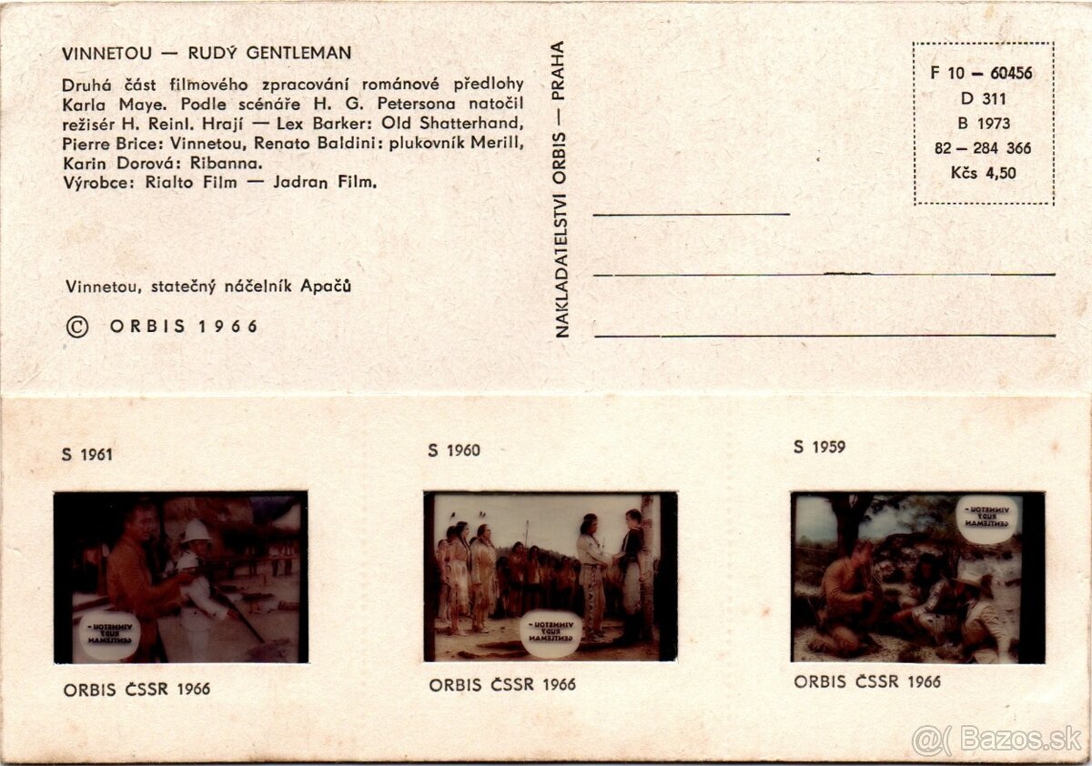 WINNETOU POHLADNICE S DIAPOZITIVMI - 6