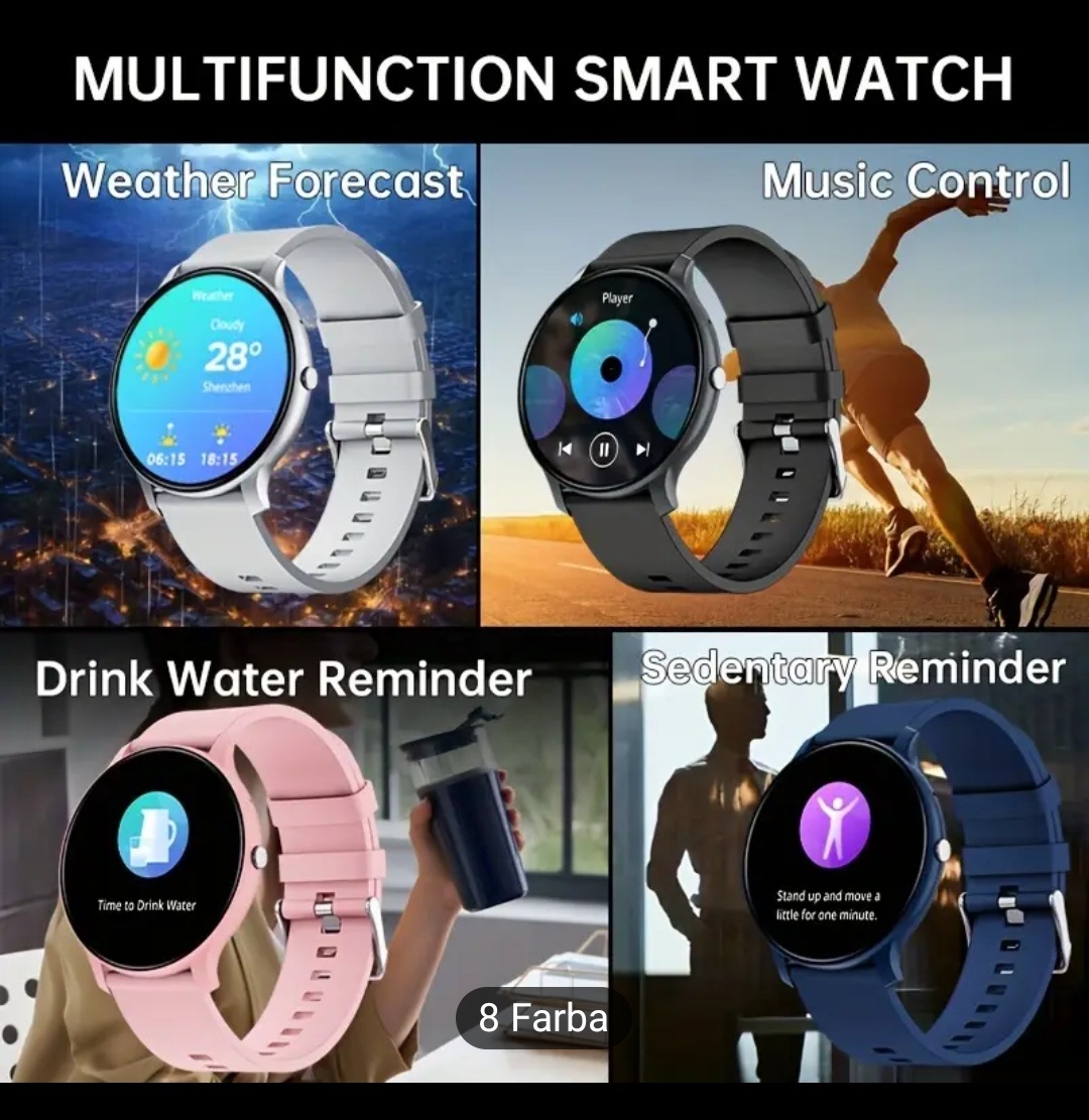 GWENLAND 3,71 cm HD dotyková inteligentná hodinky - bezdrôto - 6