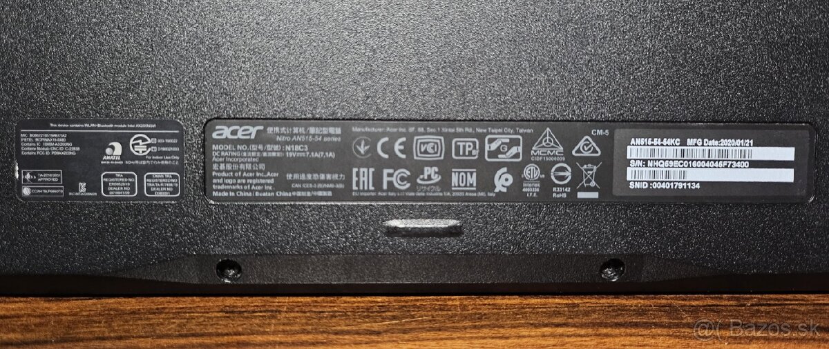 Herny laptop Acer Nitro 5 Obsidiánová čierna - 6