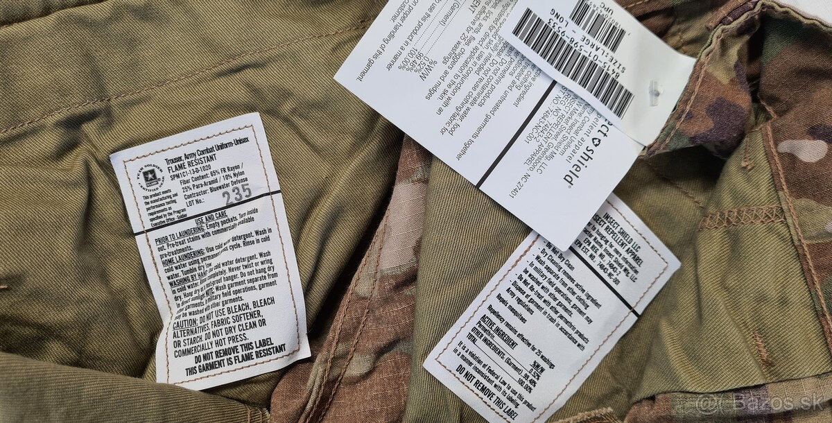US Army FR ACU OCP originál, nehořlavé uniformy, maskáče NEW - 6