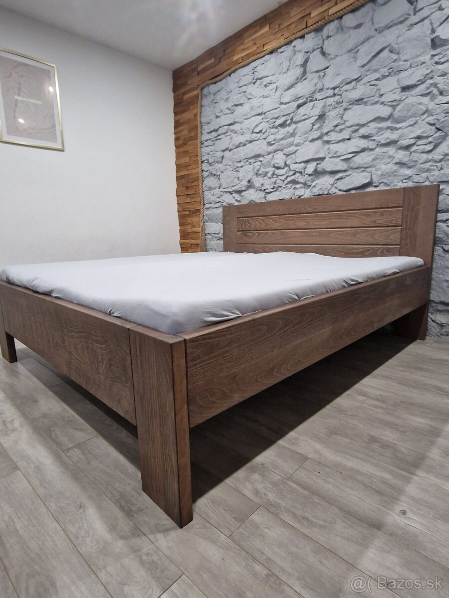 Masivna manželská postel - 6