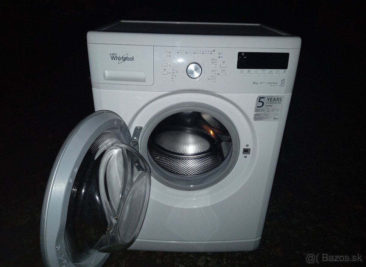 Predám ZÁNOVNÁ plnefunkčná automatická práčka WHIRLPOOL,A+++ - 6