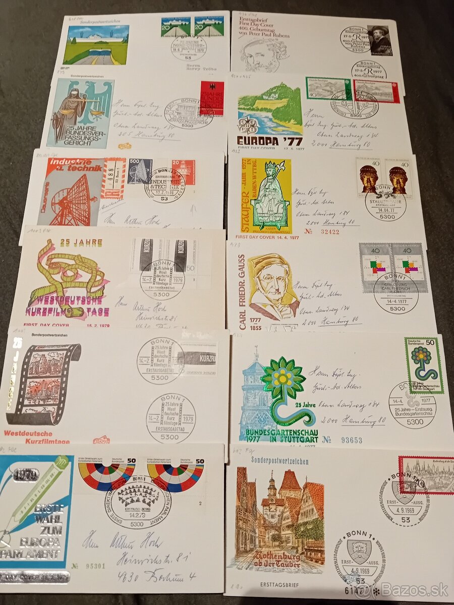 Známky, FDC 500 - 6