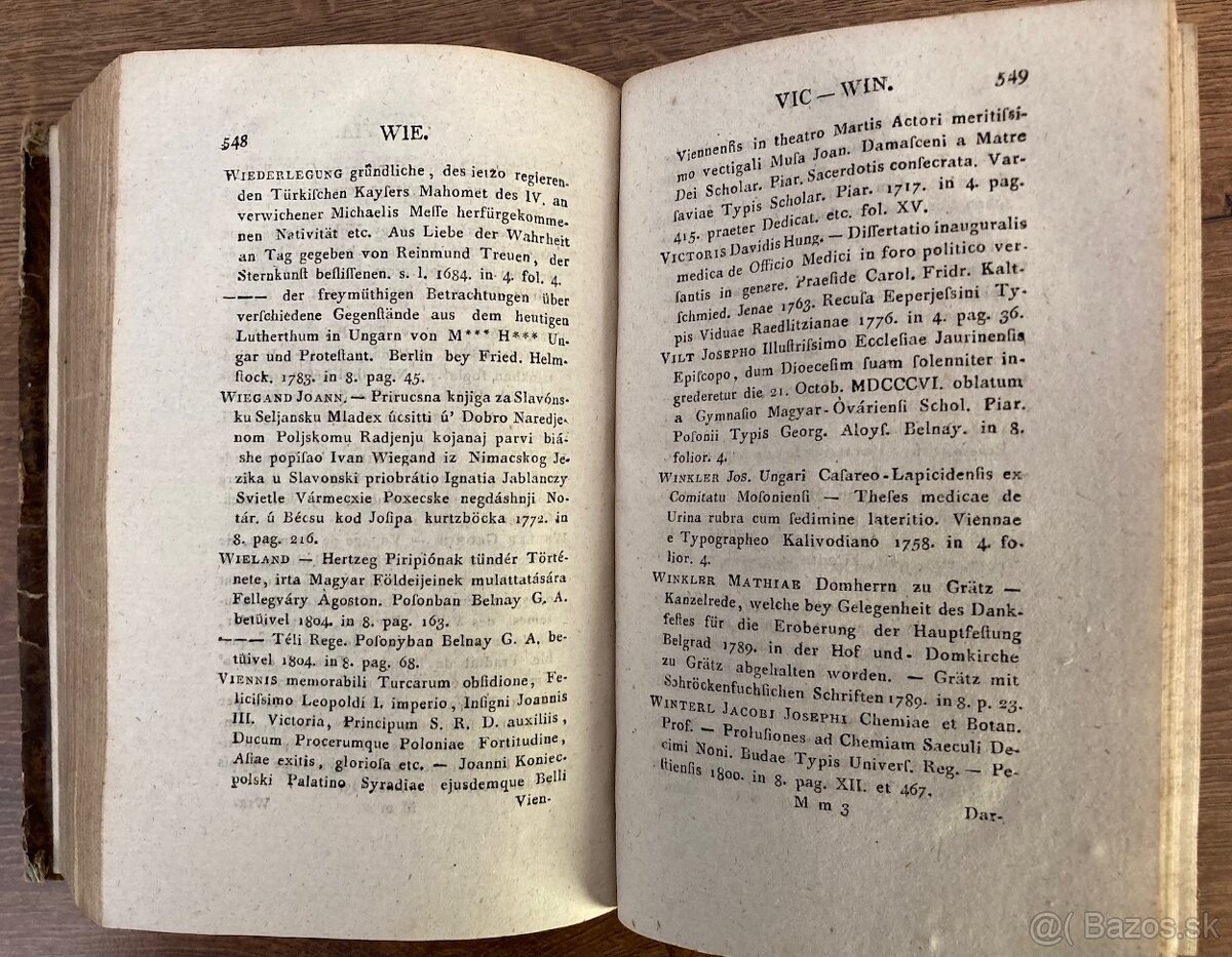 Bibliograf. katalóg uhorskej kráľovskej knižnice Szechenyi - 6