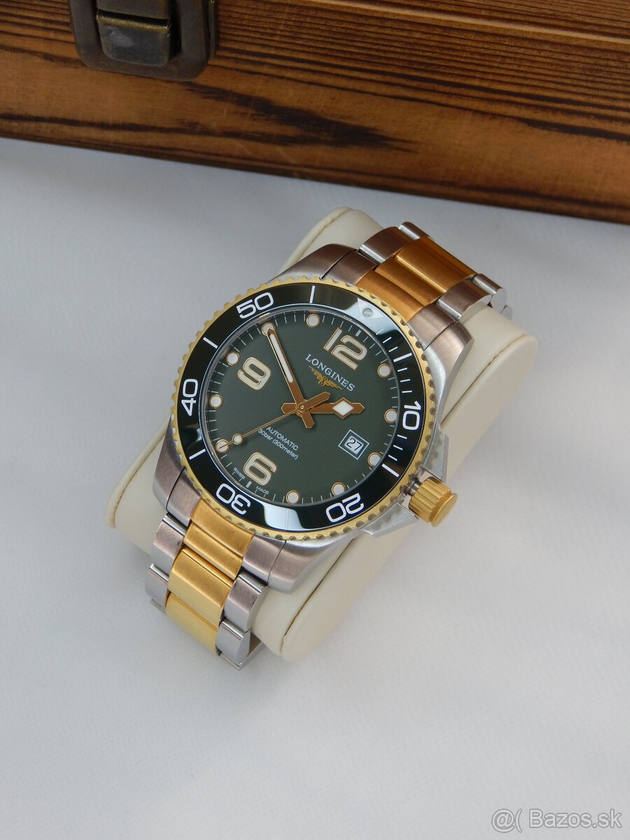Longines Hydro Conquest, big size, Green Dial - 6