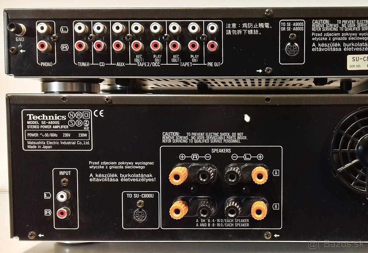 Zostava TECHNICS equalizer,tuner,tape deck,CD,delenec = X01 - 6