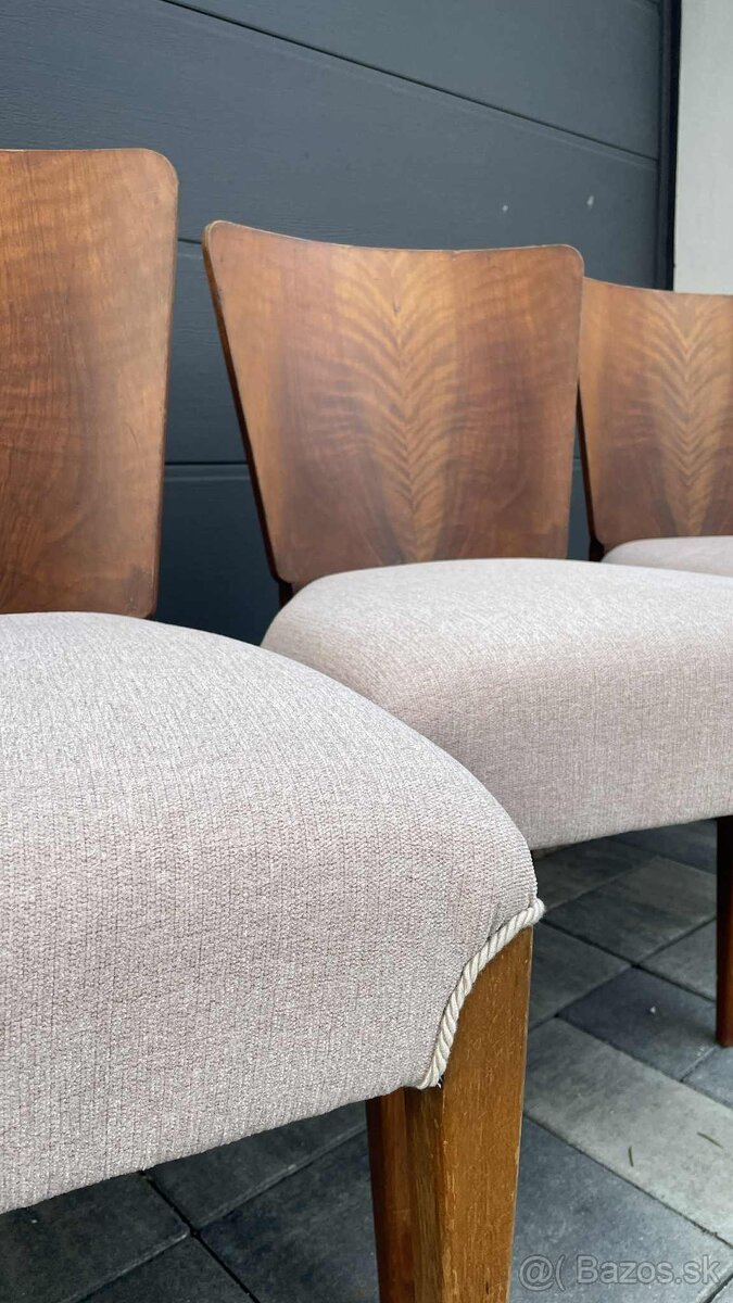 Prečalúnene stoličky Halabala H214. - 6