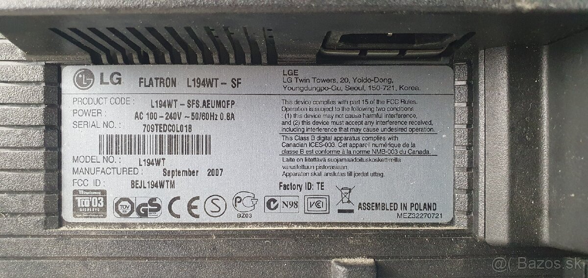 Predam 17" monitor LG Flatron - 6
