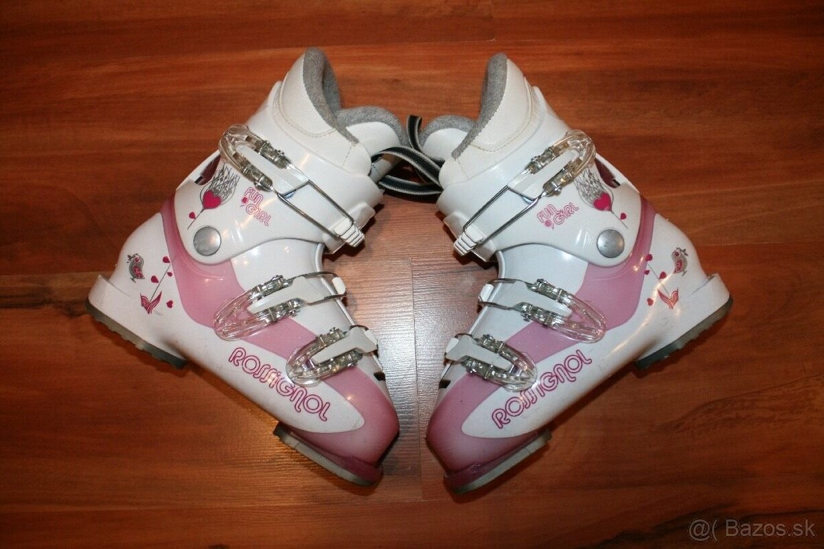dievcenské lyže Atomic 90 cm , lyžiarky Rossignol - 6