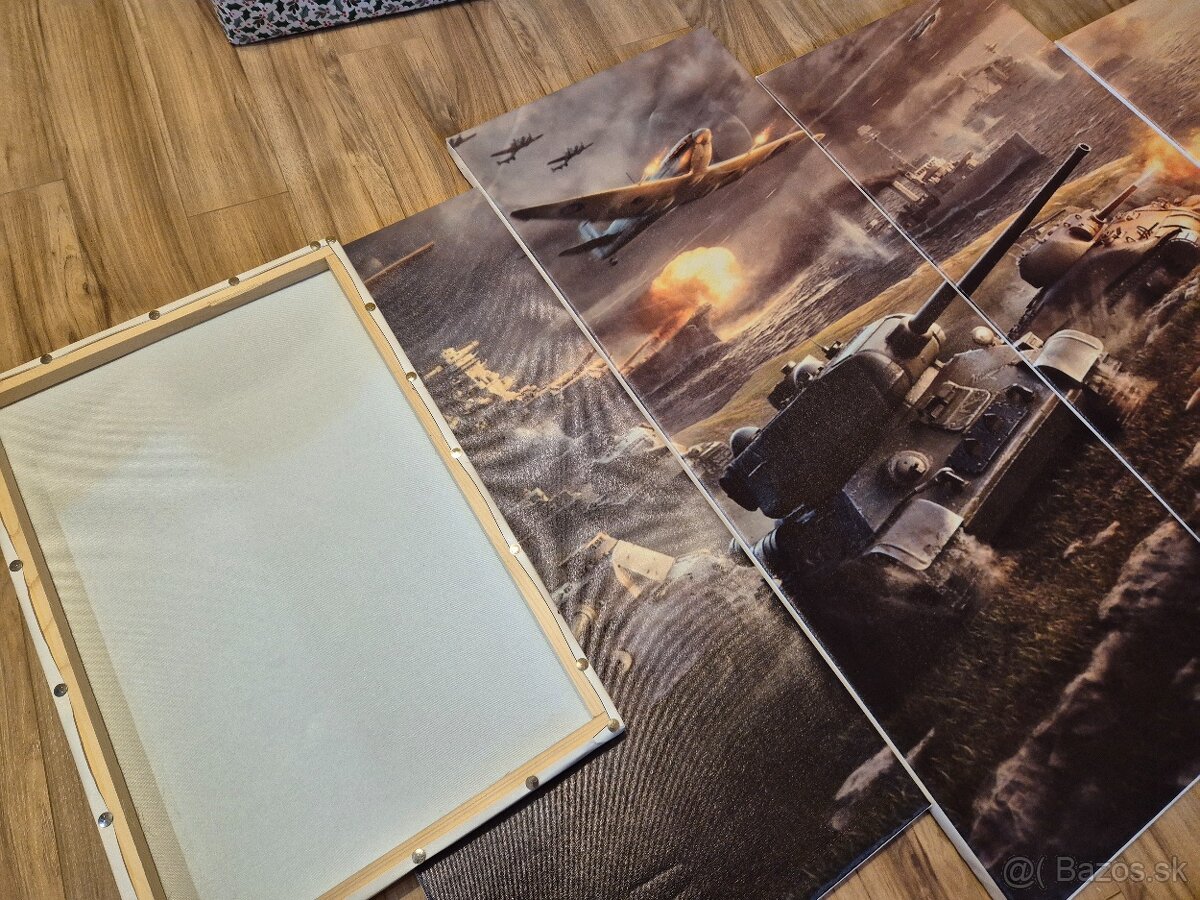 Obraz plátno - viac častí, motív tanky lietadlá - 6