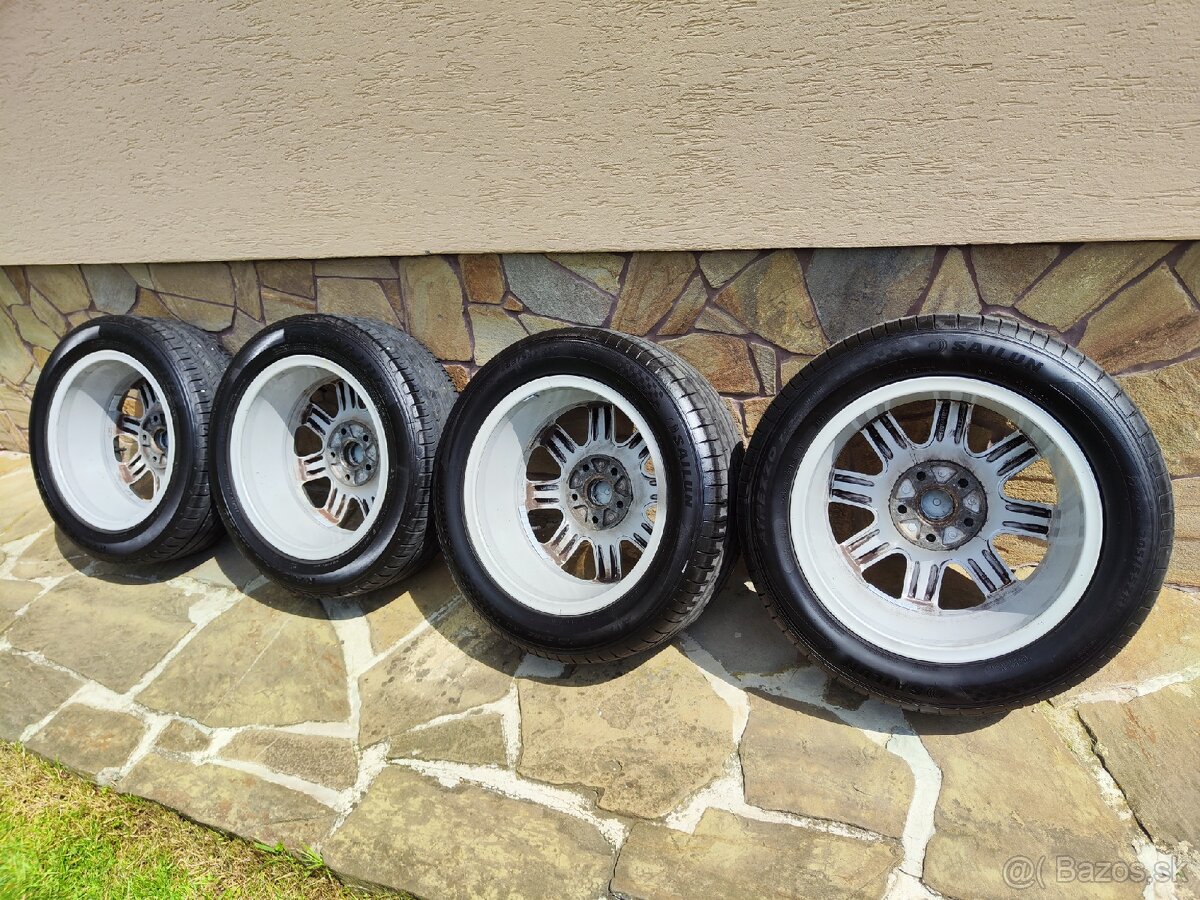 Alu kolesá original vw, 205/55 5x112 r16, Letné pneu 2024 - 6