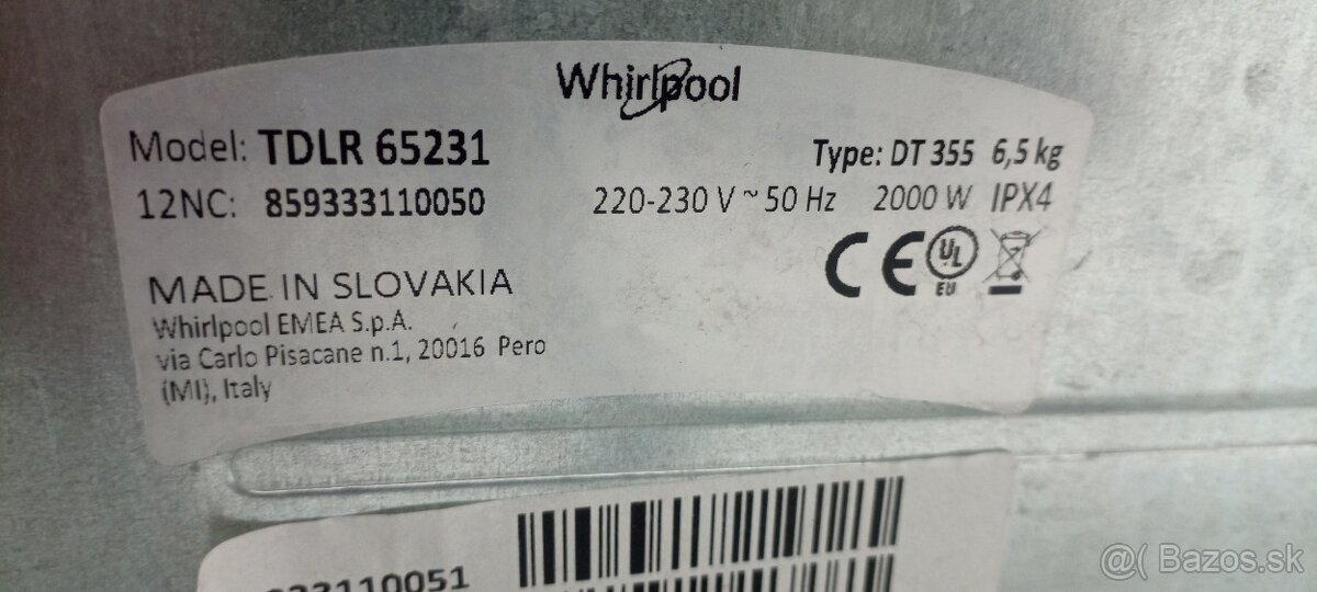 Pračka Whirlpool - 6