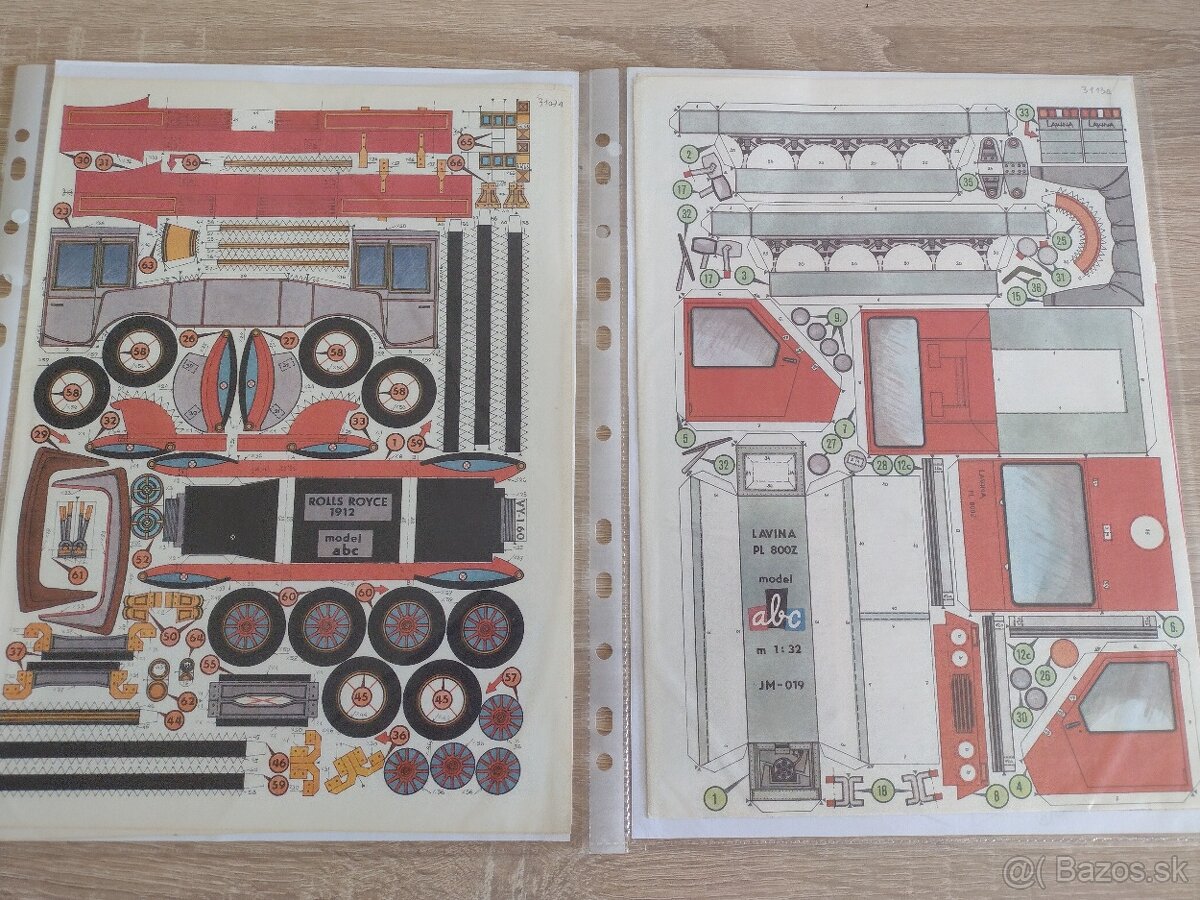 Vystrihovačky, papierové modely 2 - 6