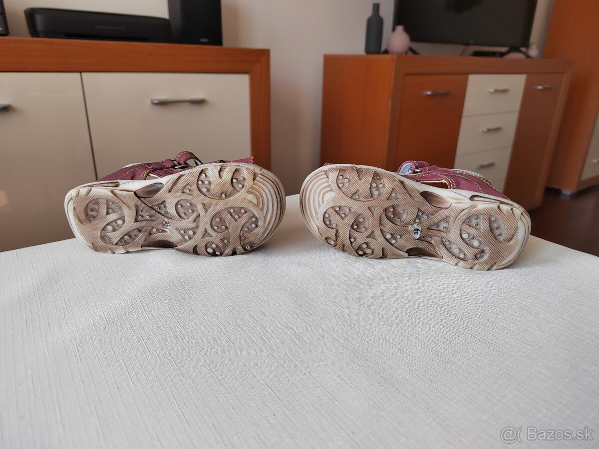 Sandále SLOVOBUV - bordové v.23 - 6