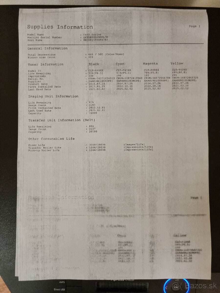 Samsung C460W laserová multifunkčná tlačiareň - 6