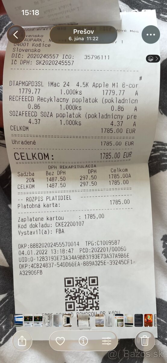 Apple iMac 24 4.5K M1 8-core 512 GB SSD + klávesnica a myš - 6