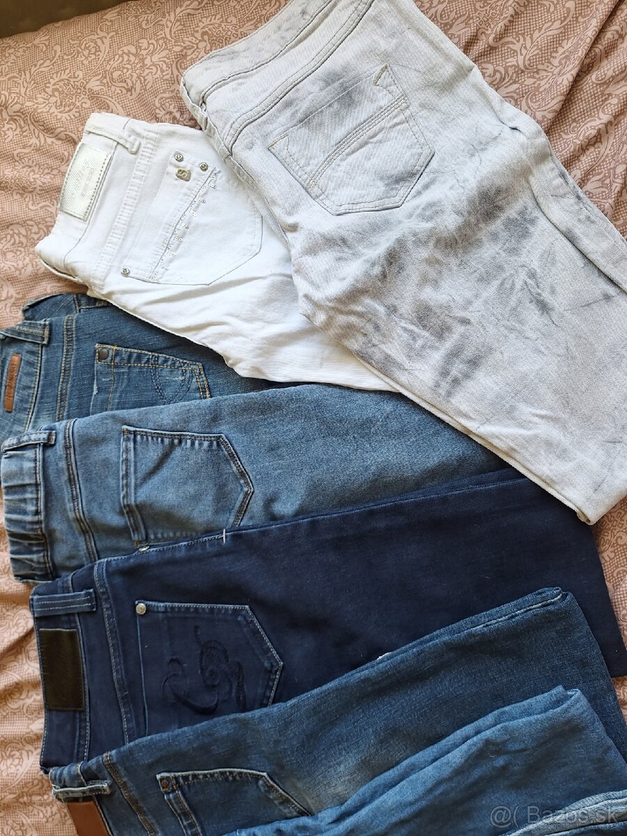 Balik damskeho oblecenia 34-36-38,rifle+tricka+nausnice - 6