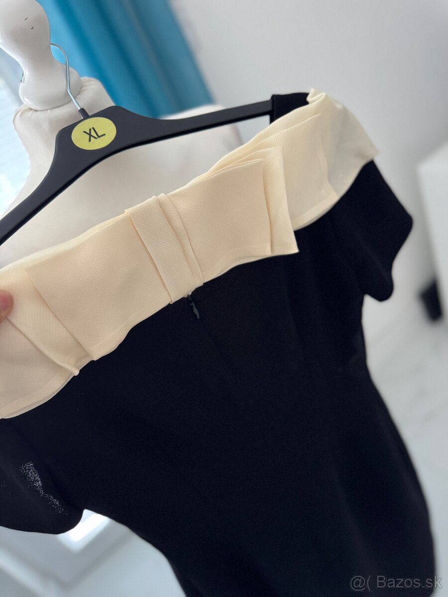 Moskada saty vestido cuello talianske luxusne saty - 6