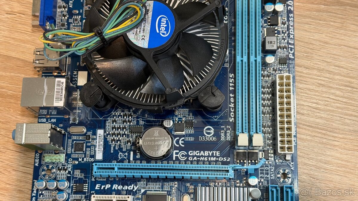 doska Gigabyte GA-H61M-DS2 + Pentium G645, socket 1155 - 6