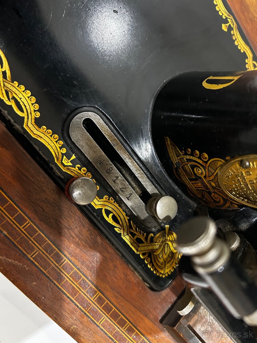 Starožitný šijací stroj Frister & Rossmann - 6