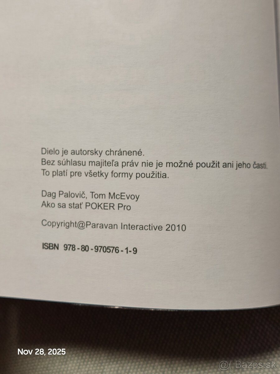 'Poker teorie a praxe' a 'Ako sa stat Poker pro' - 6
