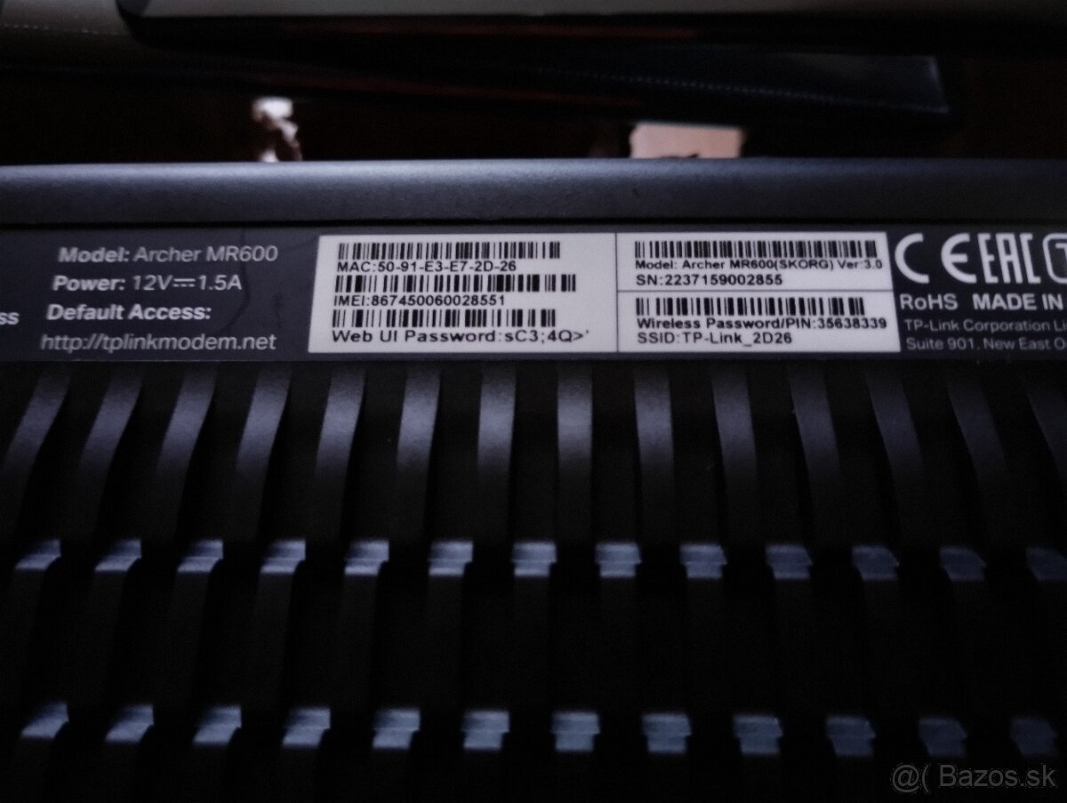 4G Routet TP link Archer MR600 - 6