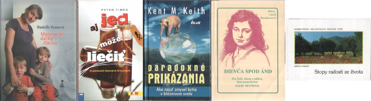 Knihy s náboženskou tematikou 1 - 6