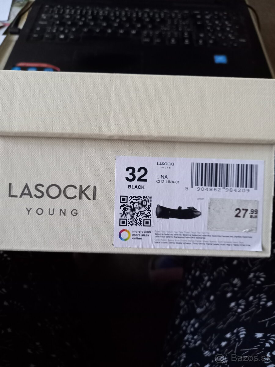 Dievčenské balerínky - poltopánky - lodičky veľ. č. 32 a 33 - 6