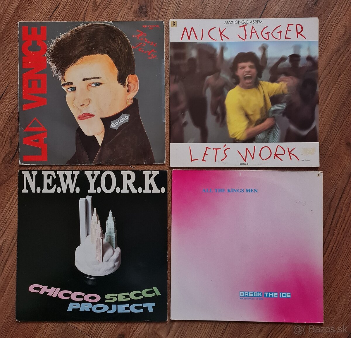 Vinyl maxi single 12" - pop, rock, disco, funk, house, rap - 6