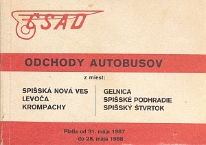 Kúpim cestovné poriadky ČSAD / SAD - 6