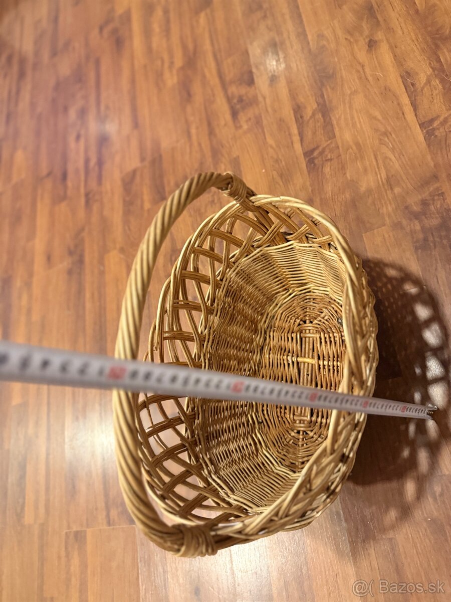 Veľký prútený košík pevný - 6
