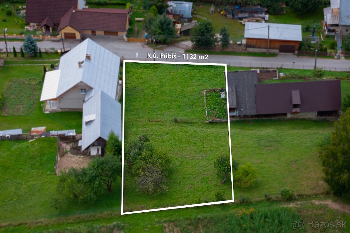 Stavebný pozemok v obci Pribiš - 6