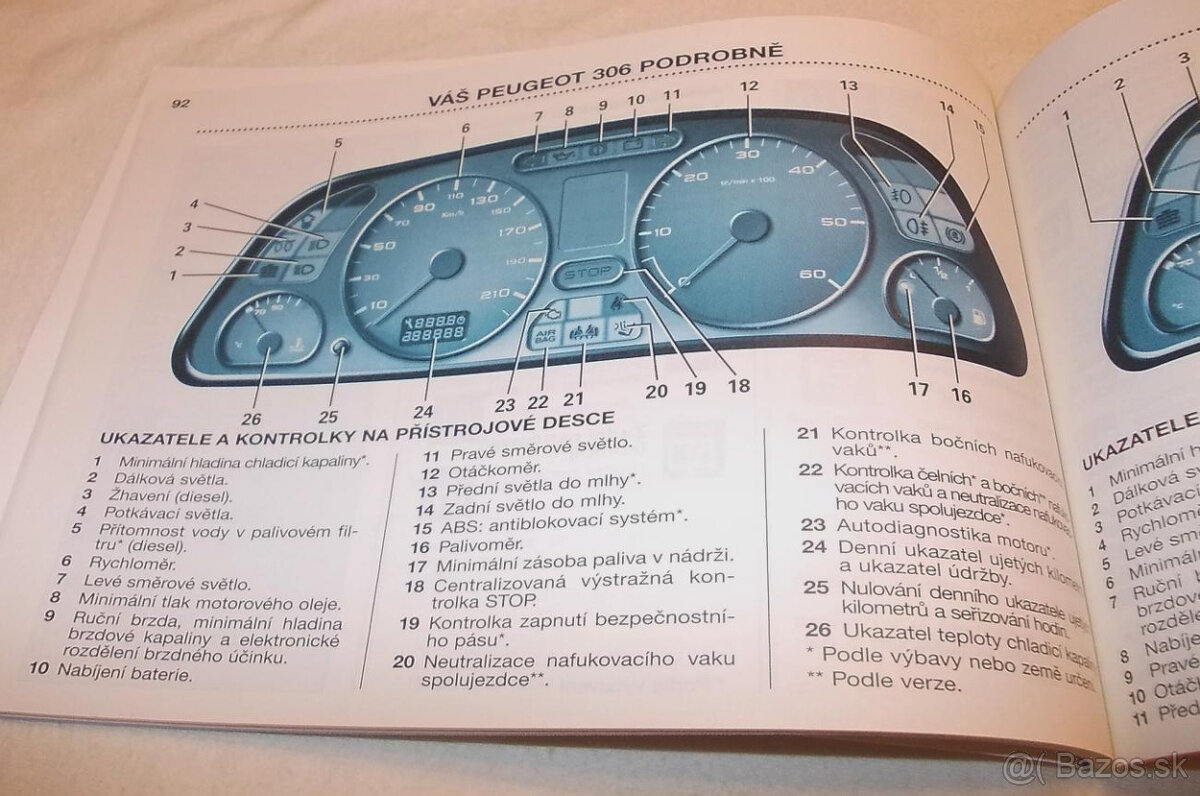 PEUGEOT 306 příručka - návod k obsluze - 6