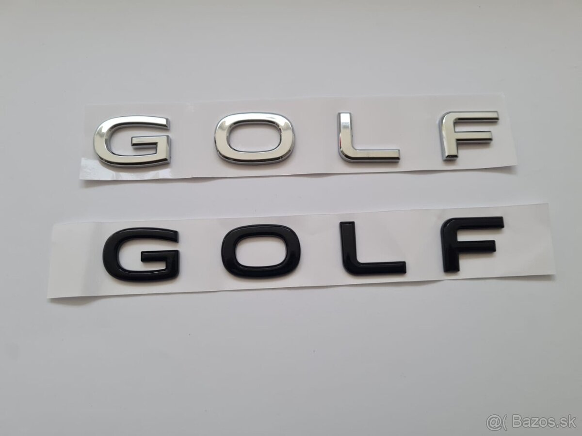 Chrómové a čierne nápisy na kufor VOLKSWAGEN - 6