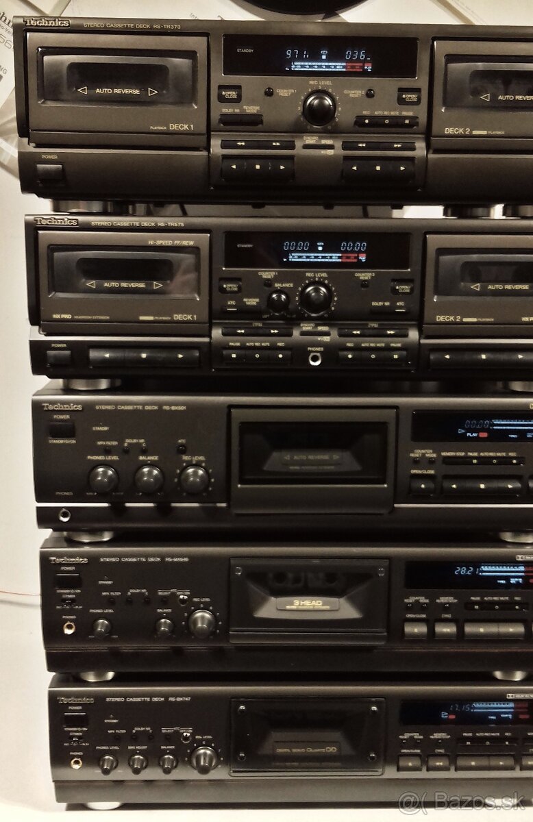 SERIA 5x tape deck TECHNICS, dolby system B,C, HX PRO = Ka2 - 6