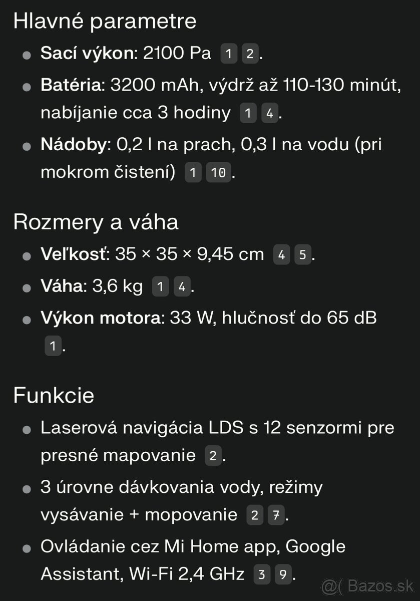 Robotický vysávač Mi Robot Vacuum-Mop P - 6