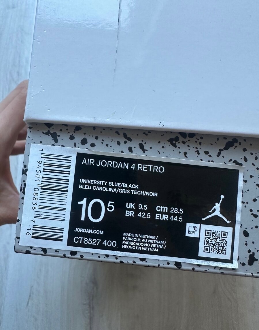 Nike Jordan 4 University Blue - 6